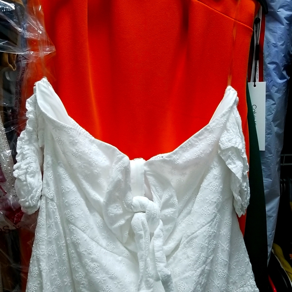 Brand New White Halter Top Dress